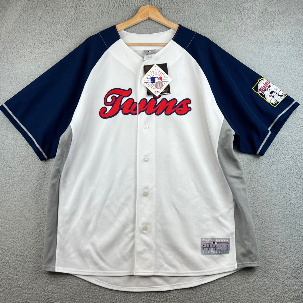New MLB Minnesota Twins Joe Mauer 7 Jersey Mens 2XL Genuine Merchandise